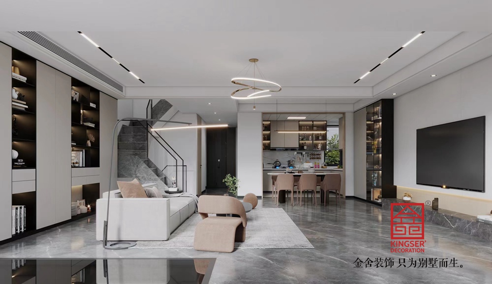 中央云著現代簡約風格裝修-客廳