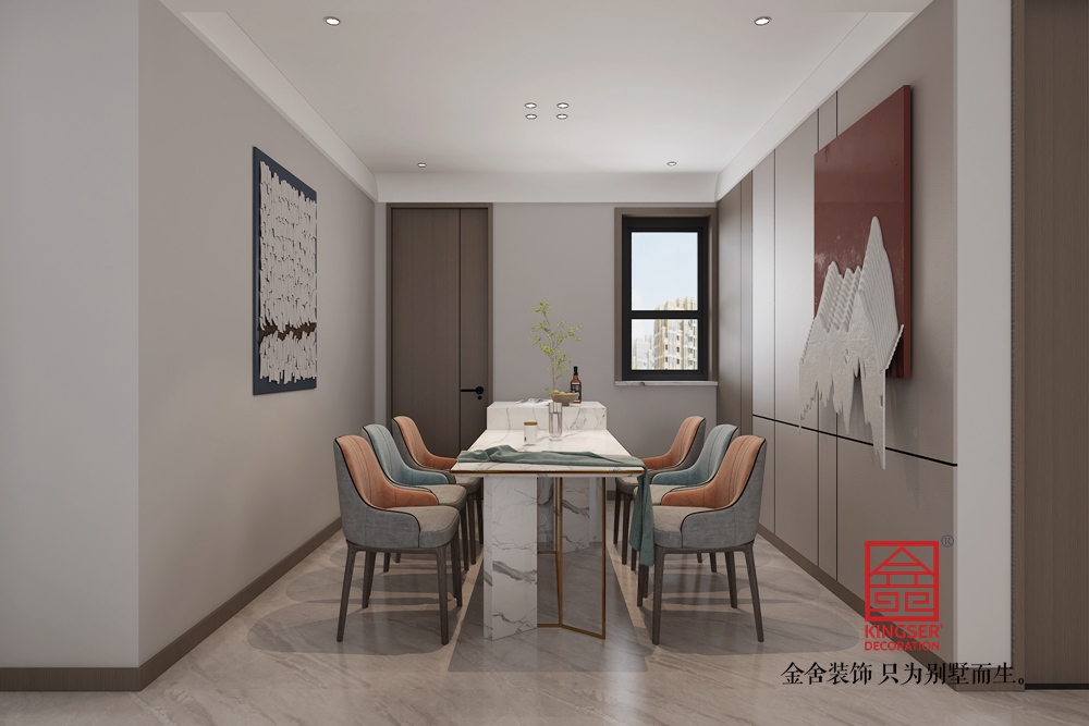 維多利亞175平米現代簡約風格裝修-餐廳