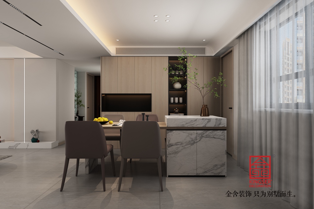 維多利亞220平米現代簡約風格裝修-餐廳