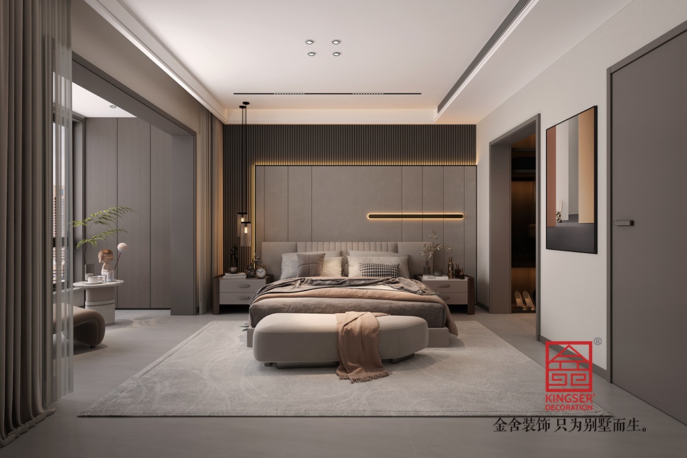 秀水名邸270平米現代簡約風格裝修-臥室