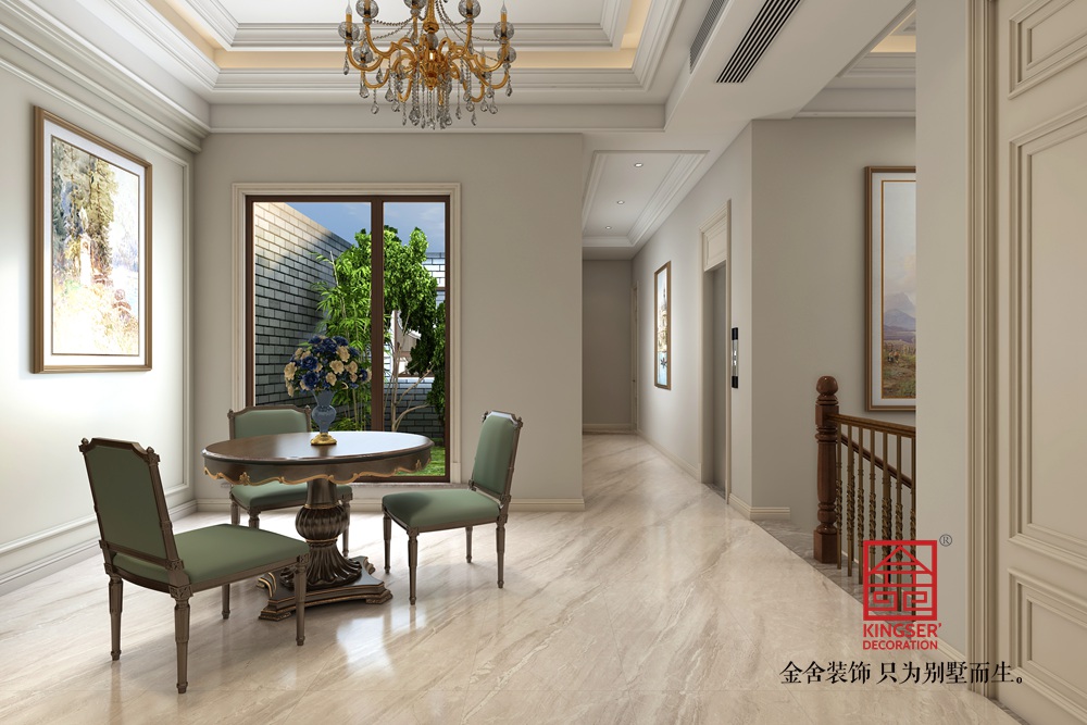 御河上院600平米歐式風格裝修-休閑區