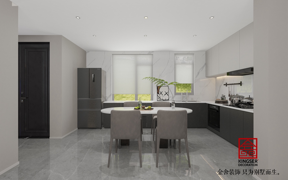 融創都會中心126平米現代簡約風格裝修-餐廳