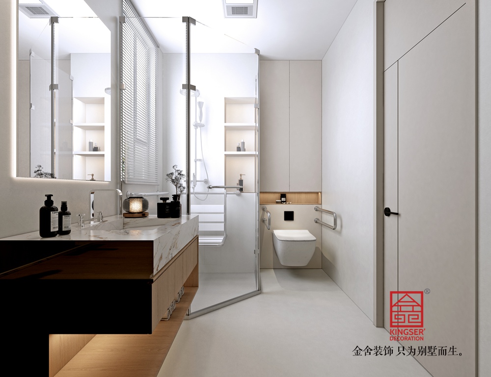 國仕山150平米新中式風格裝修-衛生間