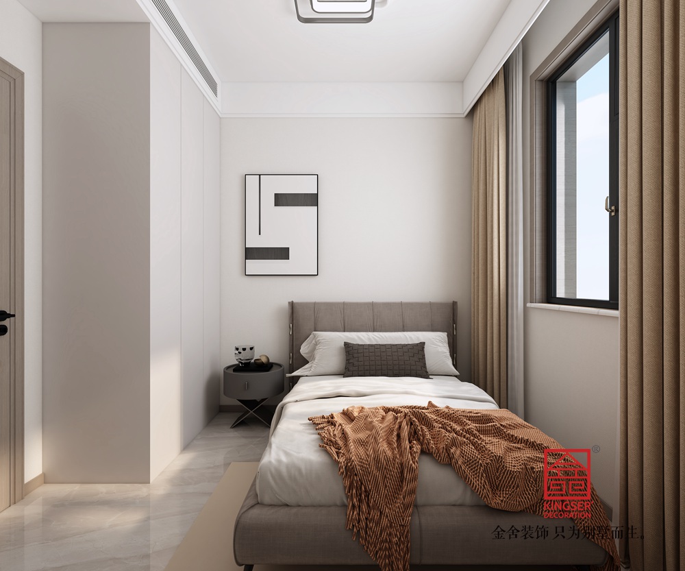 林蔭大院160平米現代簡約風格裝修-臥室