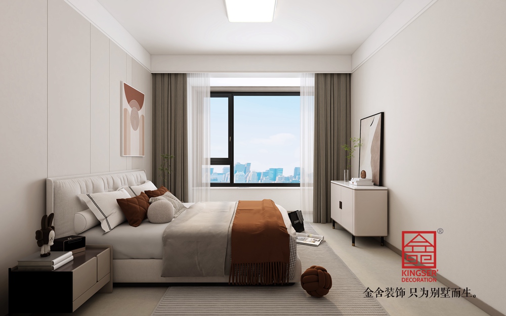盛邦九號院148平米現代簡約裝修-臥室