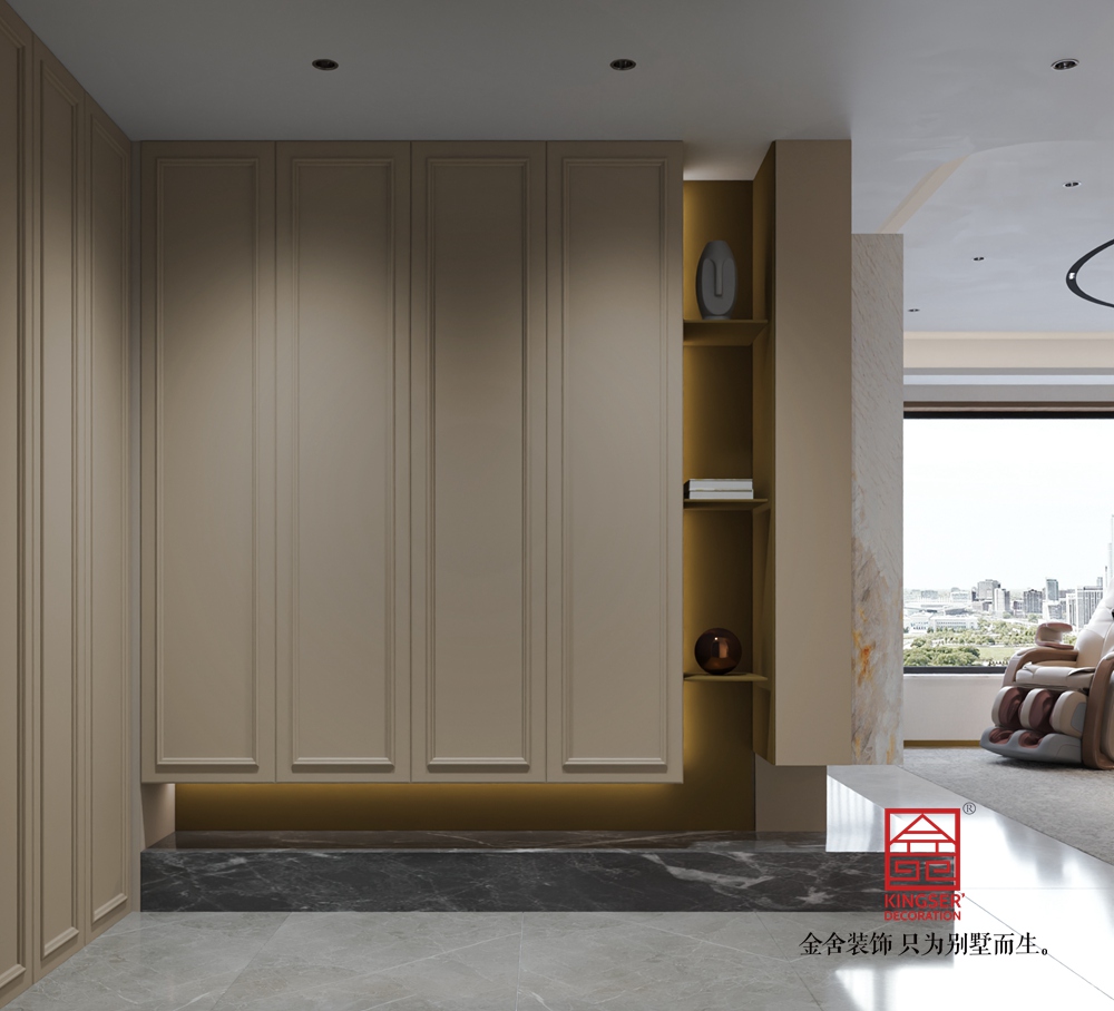 龍湖天奕176平米現(xiàn)代風格裝修-玄關