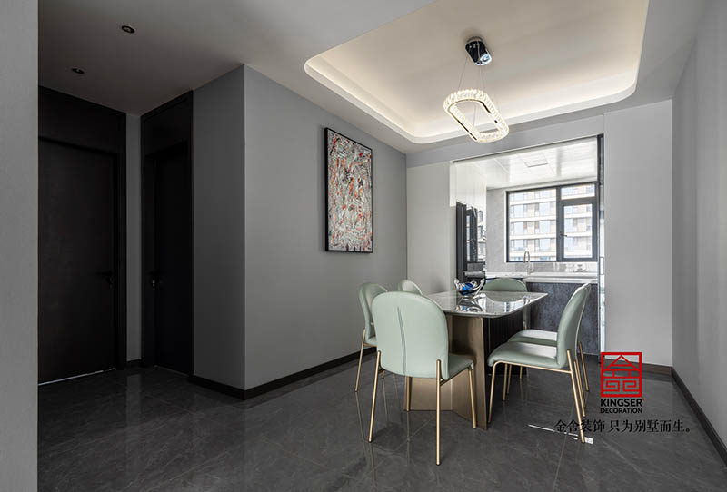 融創中心155平米現代簡約風格裝修-餐廳