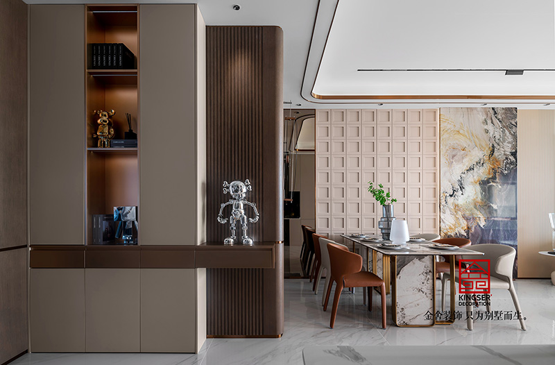 嘉和國際樣板間137㎡現(xiàn)代風格裝修-餐廳