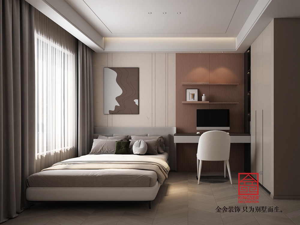 棠樾府265平米現(xiàn)代簡約風(fēng)格裝修-臥室