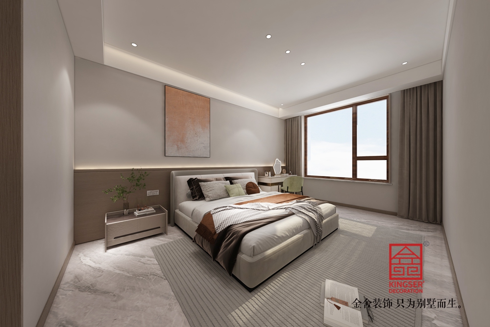 利航棠樾府174平米現(xiàn)代簡(jiǎn)約風(fēng)格裝修-臥室