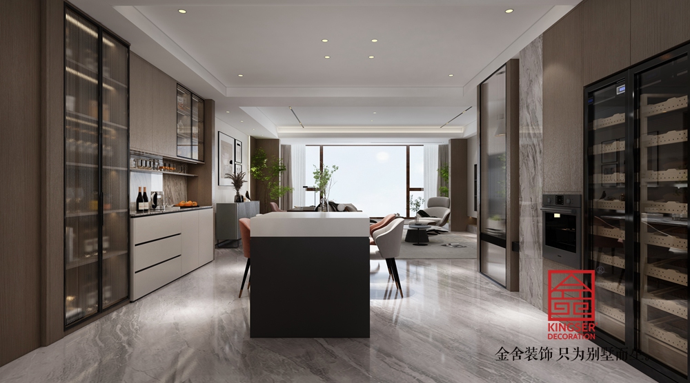 利航棠樾府174平米現(xiàn)代簡(jiǎn)約風(fēng)格裝修-餐廳