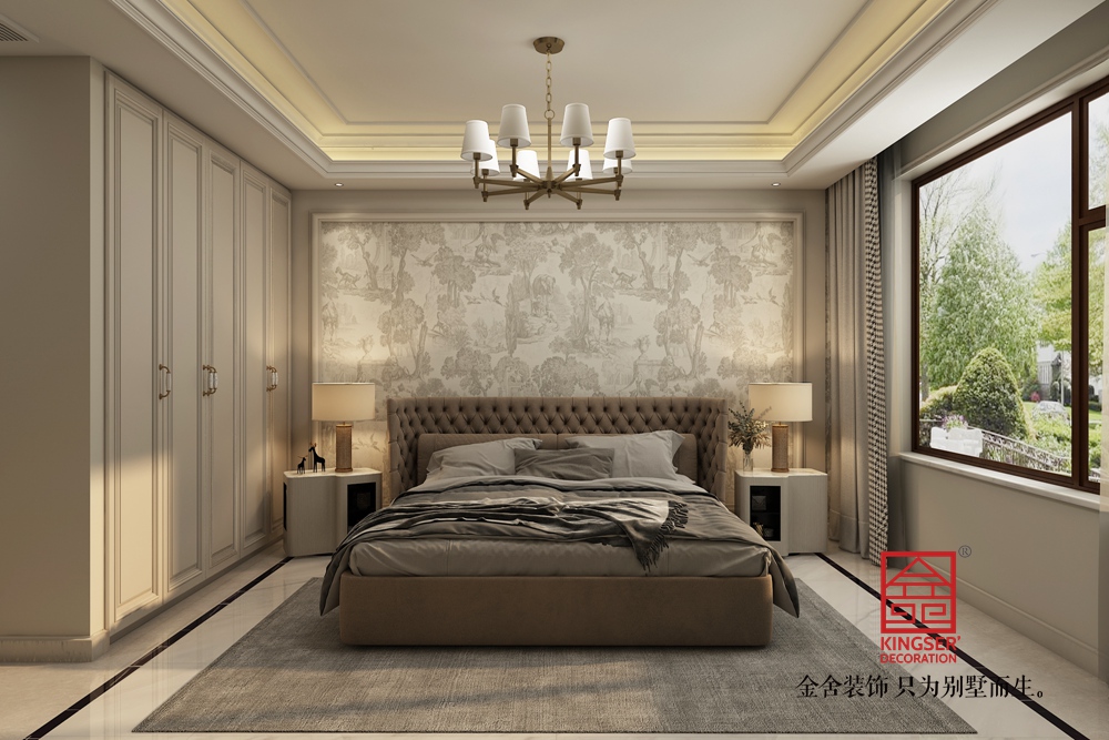 御河上院 220平米簡歐風格裝修-臥室