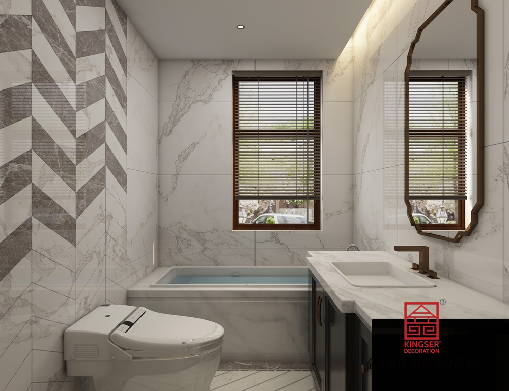 御河上院 220平米簡歐風格裝修-衛生間