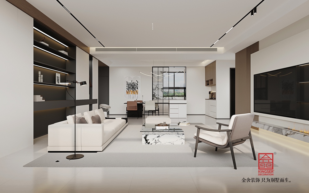 云和賦170平米現代輕奢風格-客廳