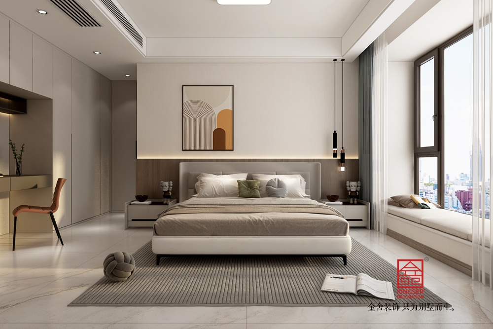 瑞凝府182平米現代簡約風格裝修-臥室