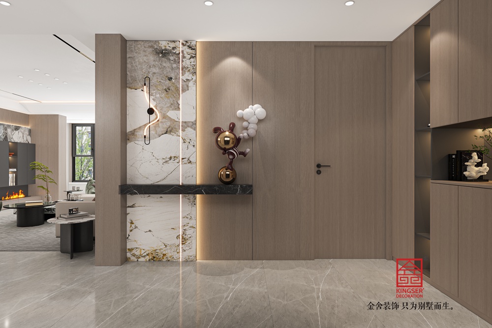 維多利亞228平米現代極簡風格裝修-玄關