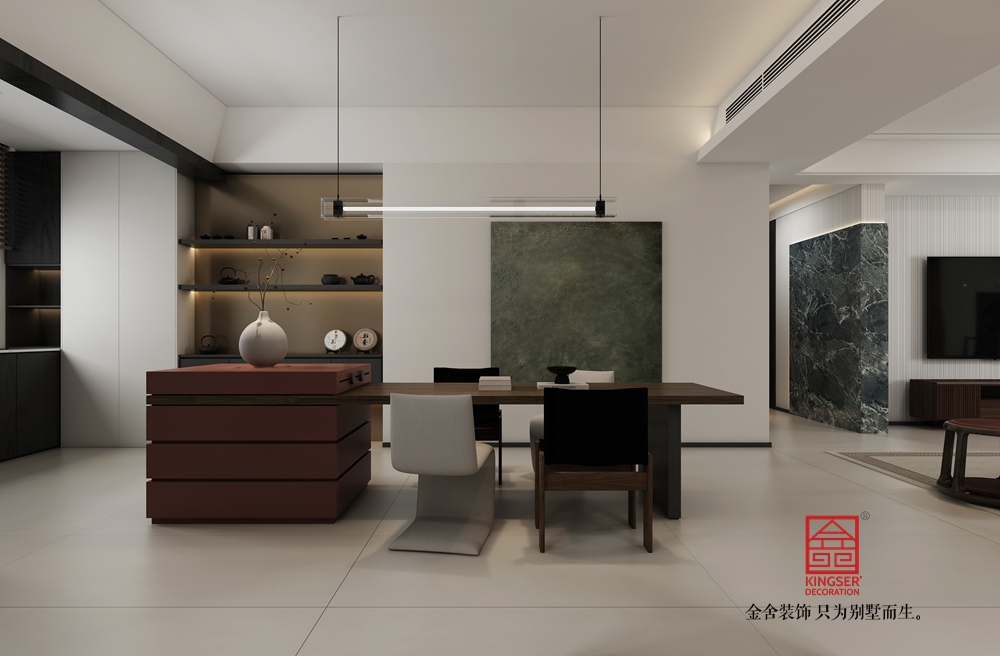 碧桂園129平米新中式風格裝修-餐廳