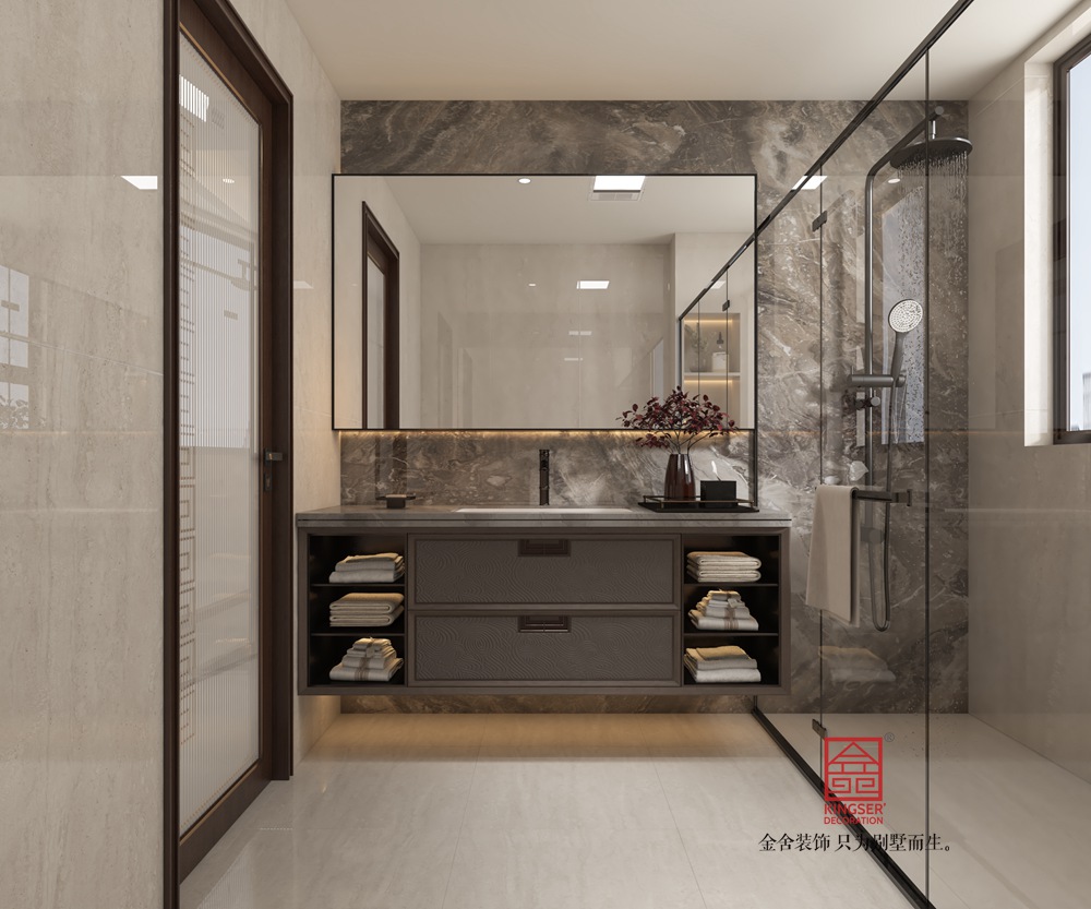 榮盛華府202平米中式風格裝修-衛生間