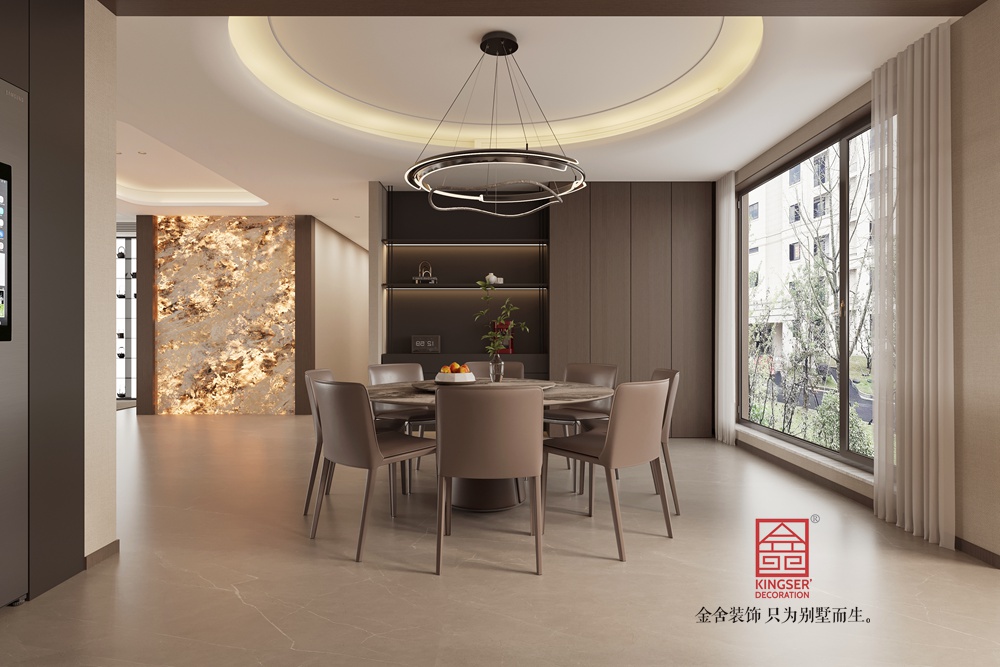 高新苑269平米現代雅奢裝修-餐廳