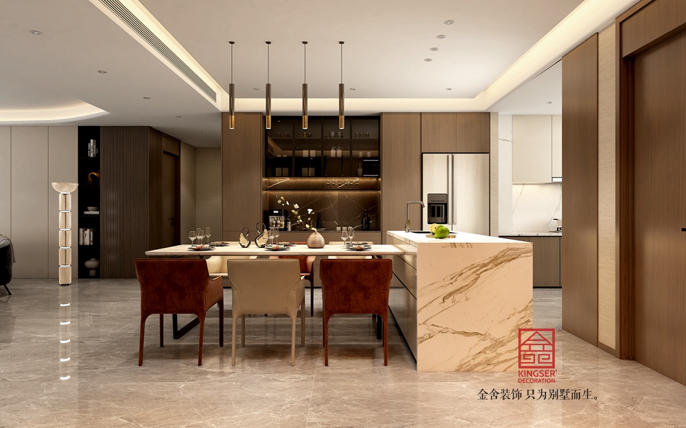 中海峯235平米現代簡約裝修-餐廳