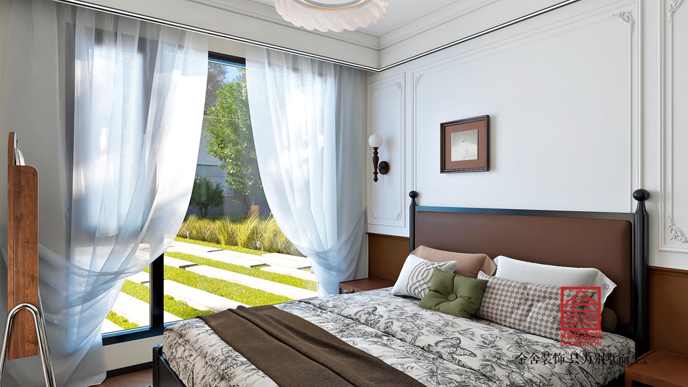 瑞景春和 115平米中古風格裝修-臥室