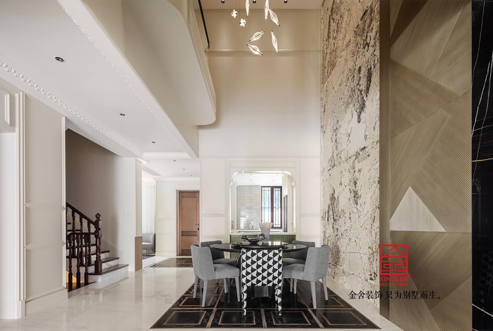 御河上院600平米別墅輕法風(fēng)格裝修-餐廳