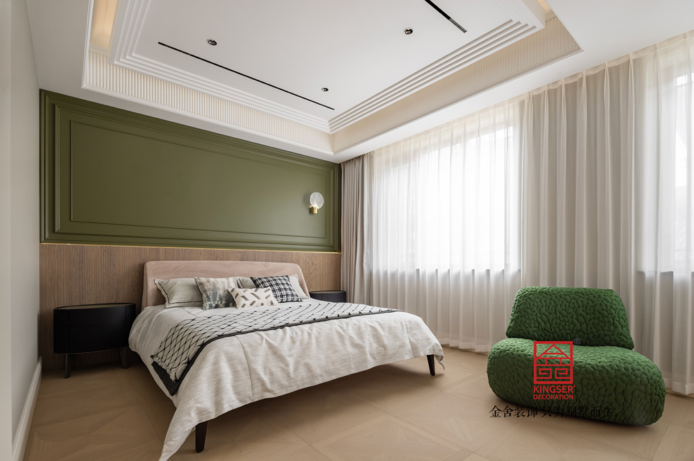 御河上院600平米別墅輕法風(fēng)格裝修-臥室