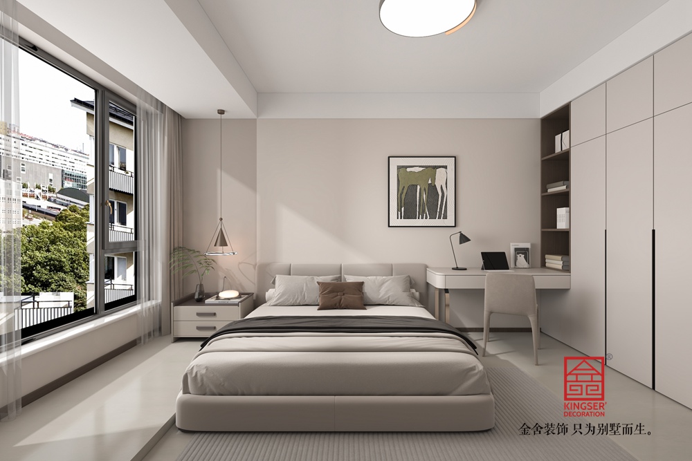 維多利亞158平米極簡(jiǎn)風(fēng)格裝修-臥室