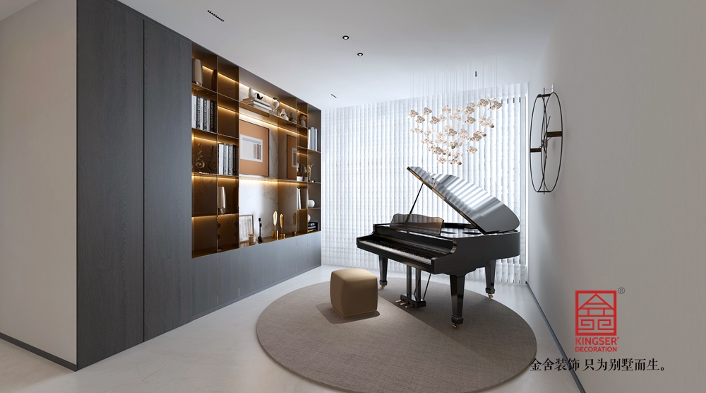 恒大華府330平米現代風格裝修-休閑區