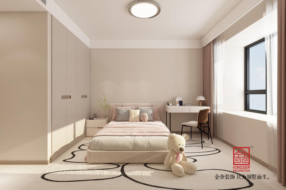 大者安吉200平米現代簡約裝修-臥室