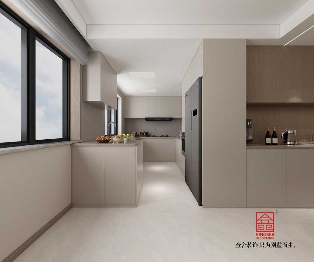 大者安吉200平米現代簡約裝修-廚房