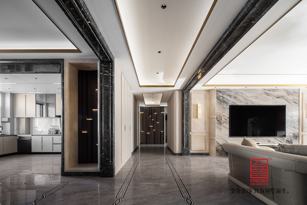 天悅東方300平米港式輕奢裝修-玄關(guān)