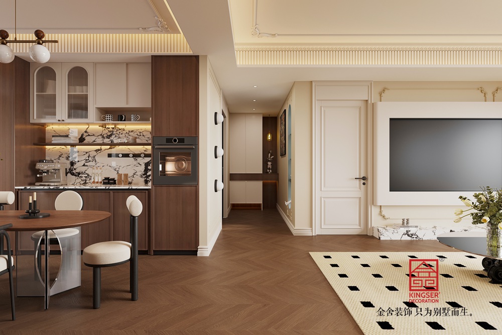 高薪苑190平米中古風裝修-玄關(guān)