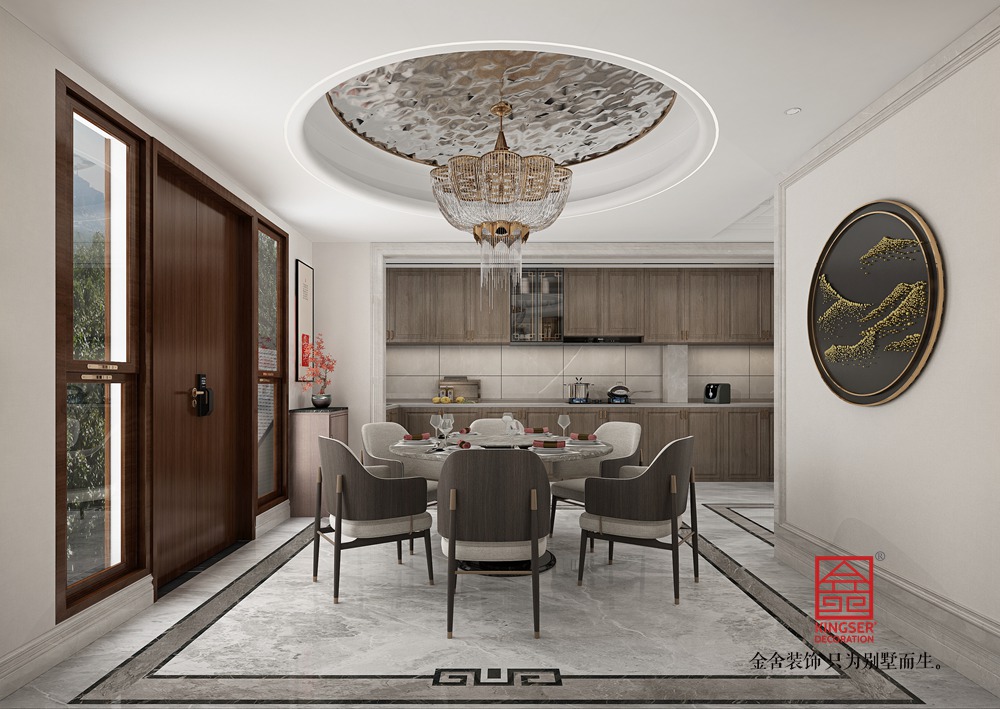 榮盛御府360平米新中式風格裝修-餐廳