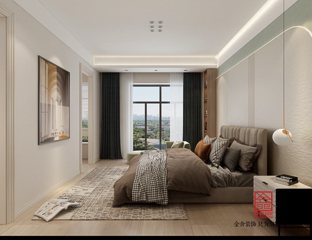 榮盛御府415平輕法極簡裝修-臥室