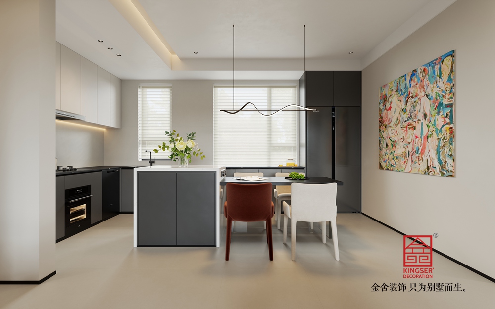 榮盛御府187平米意式風(fēng)格裝修-餐廳