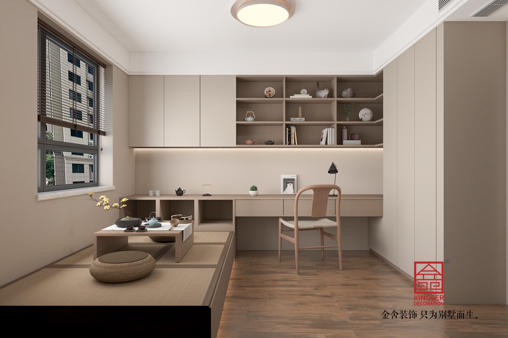 維多利亞五期158平米中古風(fēng)格裝修-書房