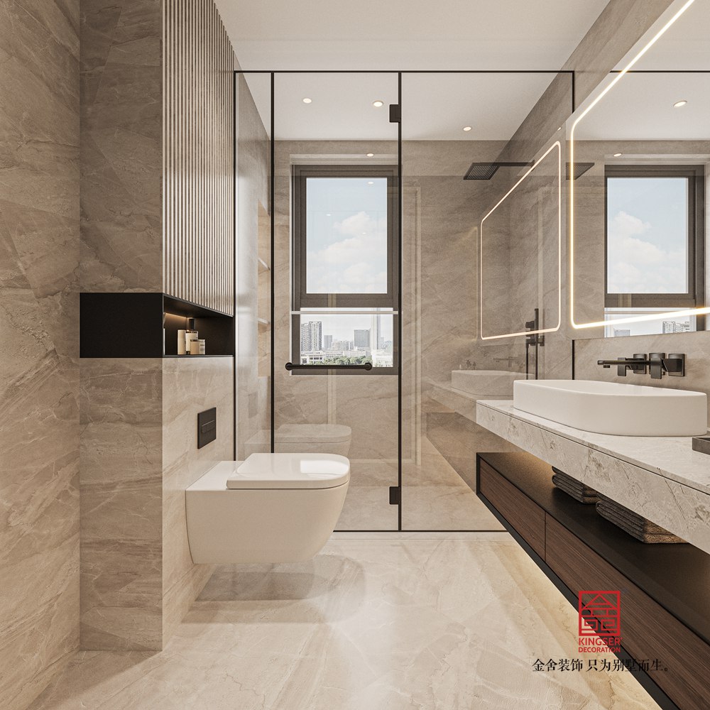 云和賦180平米意式輕奢風格裝修-衛生間