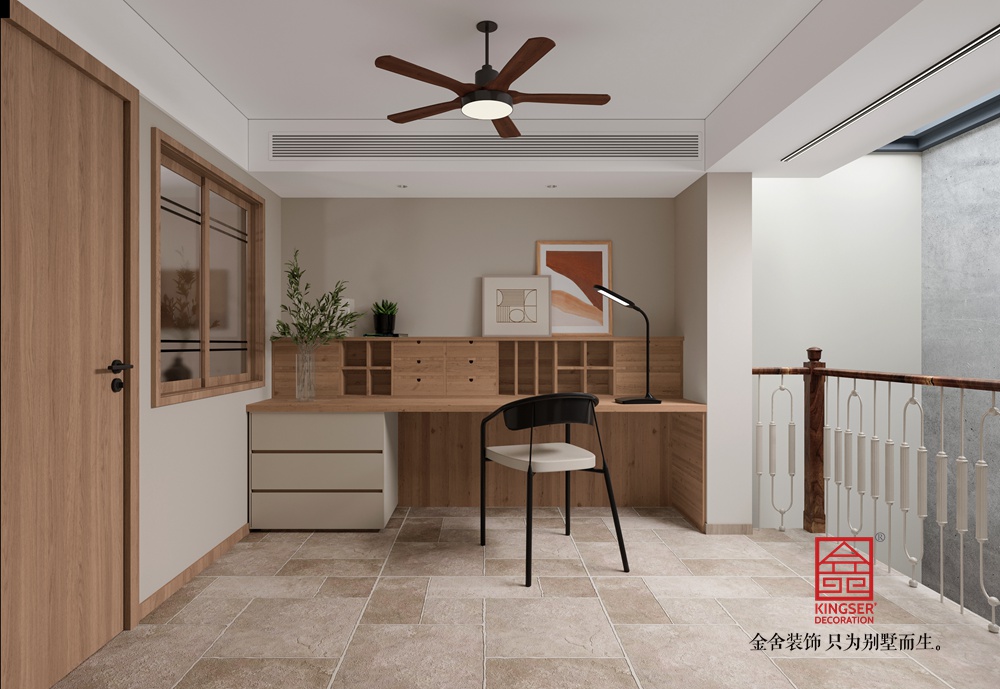 西派江玥260平米新中式風(fēng)格裝修-書房