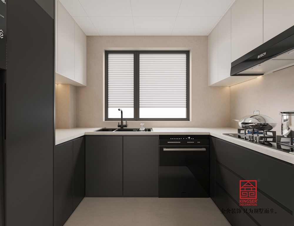 云歌朗樾129平米現(xiàn)代簡(jiǎn)約風(fēng)格裝修-廚房