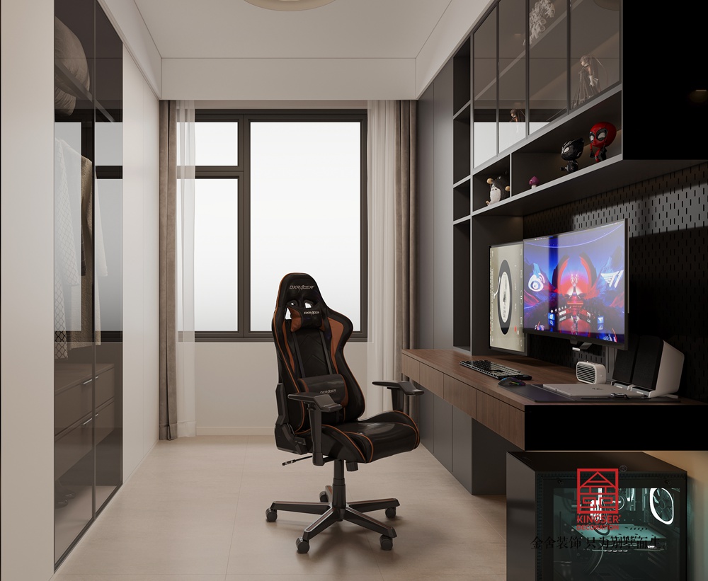 云歌朗樾129平米現(xiàn)代簡(jiǎn)約風(fēng)格裝修-書房